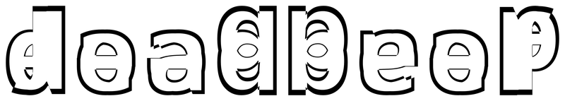 Ambigram for deadbeef in Notosans-bold